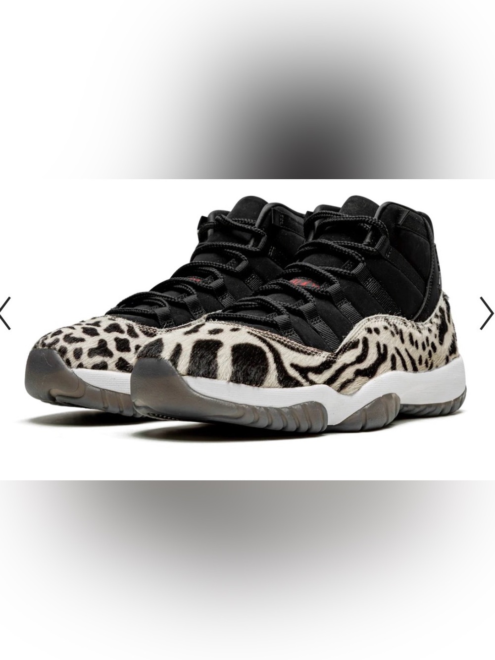 Jordan Women's Black & White Zebra-Print Sneakers